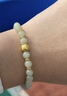 周大生【新年禮物】黃金和田玉手串女足金晴水玉瑪瑙手串送女友送媽媽 喜柿連連足金手串（約0.3g） 曬單實(shí)拍圖