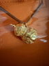 老鋪黃金古法手工足金花絲葫蘆（2號）吊墜（配繩） 小號金重約20.2g 曬單實(shí)拍圖