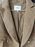LAGOGO美拉德毛呢西裝外套女拉谷谷2024春秋新款復古顯瘦短款大衣 深駝色(S0) S 曬單實(shí)拍圖