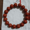 石玥珠寶精品12-13mm涼山南紅瑪瑙手串本命年轉運珠手鏈男女士款禮物 曬單實(shí)拍圖