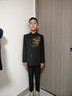 羅蒙男童新中式西裝外套唐裝中國風(fēng)中山裝套裝兒童小西服演出服裝 三件套：外套+長(cháng)褲+襯衫 150 曬單實(shí)拍圖