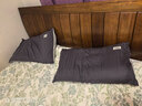無(wú)印良品純棉枕套A類(lèi)100%新疆棉枕頭套全棉枕巾枕芯套 48x74cm一對裝  灰 曬單實(shí)拍圖