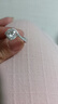 凡愛(ài)天使之眼扭臂鑲莫桑石戒指結婚訂婚戒送女生日禮物仿真鉆莫桑鉆戒 D色莫桑石1克拉 曬單實(shí)拍圖