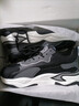 里奇.喬丹   RICKY JORDAN男鞋斷碼秋冬防臭減震跑步鞋百搭皮面運動(dòng)鞋輕便耐磨休閑旅游鞋男 QD966黑色【皮面款】 42 曬單實(shí)拍圖