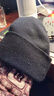 玖慕（JIUMU）純羊毛保暖毛線(xiàn)帽秋冬針織帽冷帽冬帽冬天戶(hù)外護耳防寒帽子男冬季 曬單實(shí)拍圖