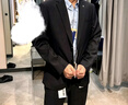 海瀾之家（HLA）西服套裝男春秋新輕商務(wù)經(jīng)典系列西裝套裝 黑色02【西服+西褲】 XS 170/88A推薦114~124斤 曬單實(shí)拍圖