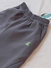 左西童裝男童褲子兒童運動(dòng)褲春裝2026新款中大童彎刀褲潮 深灰色 150 曬單實(shí)拍圖