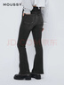 moussy 新品磨白磨破修身微喇褲線(xiàn)條牛仔褲028HAA12-1261 020黑色 XS 10024/XS 曬單實(shí)拍圖