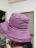 蕉下（beneunder）帽子女秋冬氣絨保暖帽漁夫帽遮陽(yáng)帽顯臉小冬季防寒抗風(fēng)雪帽子男紫 曬單實(shí)拍圖
