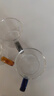 雅集茶具品茶杯曉茶杯100ml耐熱玻璃品茗杯家用辦公杯彩把-6個(gè)裝 曬單實(shí)拍圖