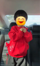 巴拉巴拉童裝上衣寶寶長(cháng)袖春季衛衣嬰兒拜年服趣味圖案立體造型萌 中國紅60611 100 曬單實(shí)拍圖