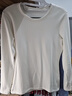 優(yōu)衣庫女裝HEATTECH ULTRA WARM圓領(lǐng)T恤/長(cháng)袖保暖衣內衣478965 01 乳白色 M 曬單實(shí)拍圖