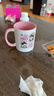 卡通貓陶瓷馬克杯水杯牛奶早餐杯子咖啡杯閨蜜情侶女朋友生日禮物 粉色小貓【馬克杯單杯】1只裝 曬單實(shí)拍圖