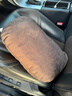 BIMLL B汽車(chē)腰靠沖孔麂皮絨靠背腰墊辦公室腰靠座椅靠墊護腰家用車(chē)用靠枕 曬單實(shí)拍圖