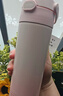 膳魔師316L不銹鋼吸管杯小學(xué)生幼兒園兒童水杯大容量保溫杯500ml  粉 曬單實(shí)拍圖