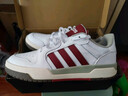 adidas ENTRAP美式校園風(fēng)運動(dòng)少年感復古籃球風(fēng)板鞋男女阿迪達斯 白色/紅色   43 曬單實(shí)拍圖