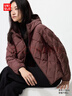 優(yōu)衣庫女裝PUFFTECH空氣棉服連帽外套/25秋冬新款478571 478571/18暗紅色 XL 曬單實(shí)拍圖