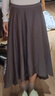 UR2025夏季新款女裝簡(jiǎn)約氣質(zhì)純色后拉鏈寬松A字半裙UWM550021 曬單實(shí)拍圖