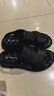 蜘蛛王涼鞋男士拖鞋夏季休閑透氣沙灘鞋牛皮舒適防滑兩穿涼拖 黑色 42 曬單實(shí)拍圖