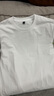 凡客誠品（VANCL）純棉長(cháng)袖T恤男春秋季圓領(lǐng)內搭衣服休閑寬松透氣打底衫 白色 L 曬單實(shí)拍圖