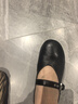 拔佳（Bata）羊皮書(shū)瑪麗珍單鞋女春秋淺口鞋AUO01CQ5 黑色 37 曬單實(shí)拍圖