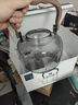 憶壺茶煮茶壺套裝電陶爐煮茶器辦公室玻璃泡茶壺燒水電陶爐可保溫茶具 【防燙】1.3L黑色壺+1500w木紋爐 曬單實(shí)拍圖