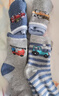 俞兆林5雙兒童襪子秋冬季加絨加厚寶寶保暖襪男童毛圈襪中大童毛巾襪 曬單實(shí)拍圖