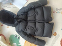 巴布豆（BOBDOG）95絨兒童羽絨服2025年新款男女童A類(lèi)抗菌三防面料大兜連帽外套 黑色 【A類(lèi)面料 貼身可穿】95絨 110 【約身高90-100cm 體重31斤】 曬單實(shí)拍圖