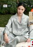絲界真絲睡衣女100%桑蠶絲簡(jiǎn)約純色情侶絲綢家居服絲綢套裝節日禮物 曬單實(shí)拍圖