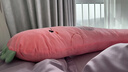 孕婦可愛(ài)女生長(cháng)條側睡床頭拆洗睡覺(jué)枕頭靠墊夾腿床上靠枕 深灰哈士奇【右邊睡】 單獨一個(gè)大枕【J型枕】 曬單實(shí)拍圖