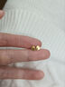 中國黃金（CHINA GOLD）黃金愛(ài)心之神耳釘耳鉤足金心形簡(jiǎn)約百搭耳飾送女友女神節禮物 足金愛(ài)心耳飾約0.58g 曬單實(shí)拍圖