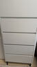 德蘭林 ENF級實(shí)木斗柜家用臥室收納五斗柜大容量多層抽屜柜子儲物柜落地 支撐款白色五斗柜60*40*123cm 曬單實(shí)拍圖