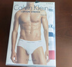 Calvin Klein內衣【新年禮物】男士本命年三條裝ck棉質(zhì)吸濕速干紅色三角內褲男 998-太空黑/椰青灰/月光白 3條 XL 曬單實(shí)拍圖