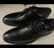 卡帝樂(lè )鱷魚(yú)男鞋商務(wù)正裝皮鞋男士真皮休閑軟底軟面系帶加絨內增高結婚鞋 XQLQHH3668黑色6厘米增高款 39 曬單實(shí)拍圖