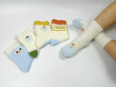 成長(cháng)寄寶寶襪子春秋薄款純棉0-3新生兒無(wú)骨松口不勒腿嬰兒中筒棉襪卡通 卡通動(dòng)物組 四季款 5雙 1-3歲 M碼（建議腳長(cháng)12-14CM） 曬單實(shí)拍圖