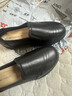 紅蜻蜓媽媽鞋休閑一腳蹬防滑中老年皮鞋軟底舒適單鞋WBB25222 黑色 35 曬單實(shí)拍圖