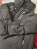 鴨鴨兒童羽絨服男童女童2024新款冬裝過(guò)膝中長(cháng)款中大童裝外套HR 黑色 175 曬單實(shí)拍圖