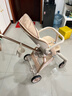 semmook遛娃神器嬰兒推車(chē)0-6歲用折疊可坐可躺帶減震雙向高景觀(guān)溜娃車(chē) 香檳金【擋風(fēng)皮質(zhì)遮陽(yáng)棚】【弓形穩固車(chē)架】 曬單實(shí)拍圖