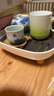 優(yōu)勤（YOUQIN）日式茶盤(pán)家用小型新款辦公室茶具杯簡(jiǎn)易干泡臺儲水式瀝水托盤(pán)茶道 【方形】日式茶盤(pán)（3-5人使用） 曬單實(shí)拍圖