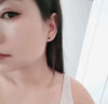 伊燦S925銀針黑色方形小耳釘養耳洞睡覺(jué)免摘耳環(huán)小巧時(shí)尚精致氣質(zhì)耳飾 S925銀針黑色方形耳釘 曬單實(shí)拍圖