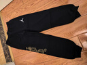 Jordan耐克AJ童裝兒童長(cháng)褲春秋彈力運動(dòng)褲男童休閑長(cháng)褲 正黑色 曬單實(shí)拍圖