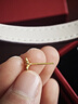 周六福  黃金耳飾女款足金花朵郁金香耳釘迎春金日 計價(jià)T 2.02g 曬單實(shí)拍圖