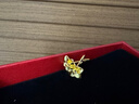 周六福新年禮物黃金耳釘女足金999花卉耳飾耳針節日 計價(jià) 2.29g 曬單實(shí)拍圖