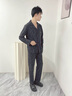 Charm Kendo睡衣男春秋款男士睡衣純棉薄款衣服長(cháng)袖長(cháng)褲家居服生日禮物送男友 深灰 XL (120-140) 曬單實(shí)拍圖