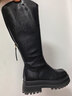 他她蔡文靜同款TATA軟糖靴彈力靴長(cháng)筒靴厚底騎士靴 黑色 36 曬單實(shí)拍圖