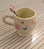 妙奕嘉新年禮物生日禮物女生馬克杯杯子禮盒裝高顏值陶瓷杯水杯咖啡杯 【禮盒裝】粉色蝴蝶高腳杯+勺 曬單實(shí)拍圖