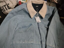 森馬（Semir）牛仔外套女冬季仿羊羔毛翻領(lǐng)夾棉寬松2025工裝風(fēng)夾克109725108017 曬單實(shí)拍圖