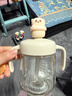 英氏（YEEHOO）兒童水杯牛奶杯雙蓋吸管杯幼兒園學(xué)飲水杯大容量夏天牛奶杯小女孩 曬單實(shí)拍圖