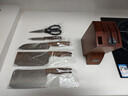 王麻子菜刀刀具全套 廚房用具大全家用廚具套裝斬骨切菜切肉刀水果【進(jìn)口胡桃木柄】送菜板 曬單實(shí)拍圖