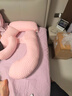 多米貝貝（Tomibaby）孕婦枕頭護腰側臥睡抱枕用品G型呼吸系列3D甜蜜粉 曬單實(shí)拍圖